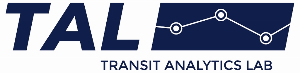 logo and wordmark for Transit Analytics Lab (TAL)