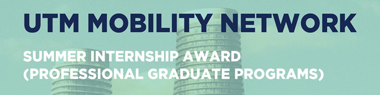 UTM MN summer internship award banner