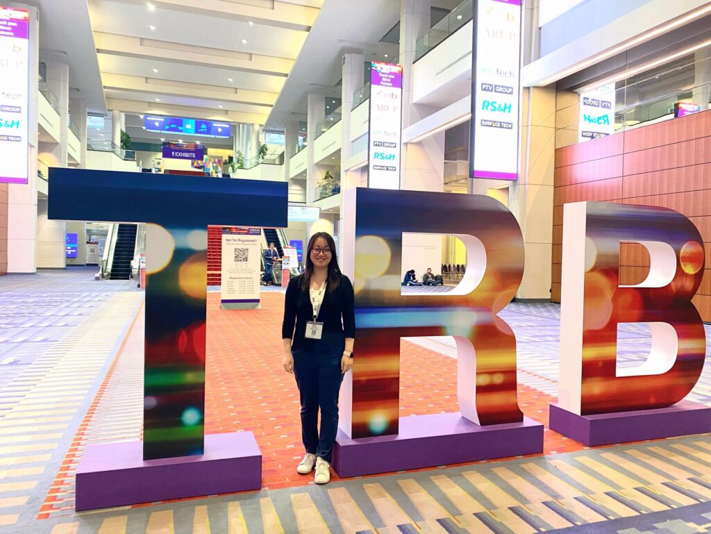 Yicong (Nora) Liu at TRB 2023.