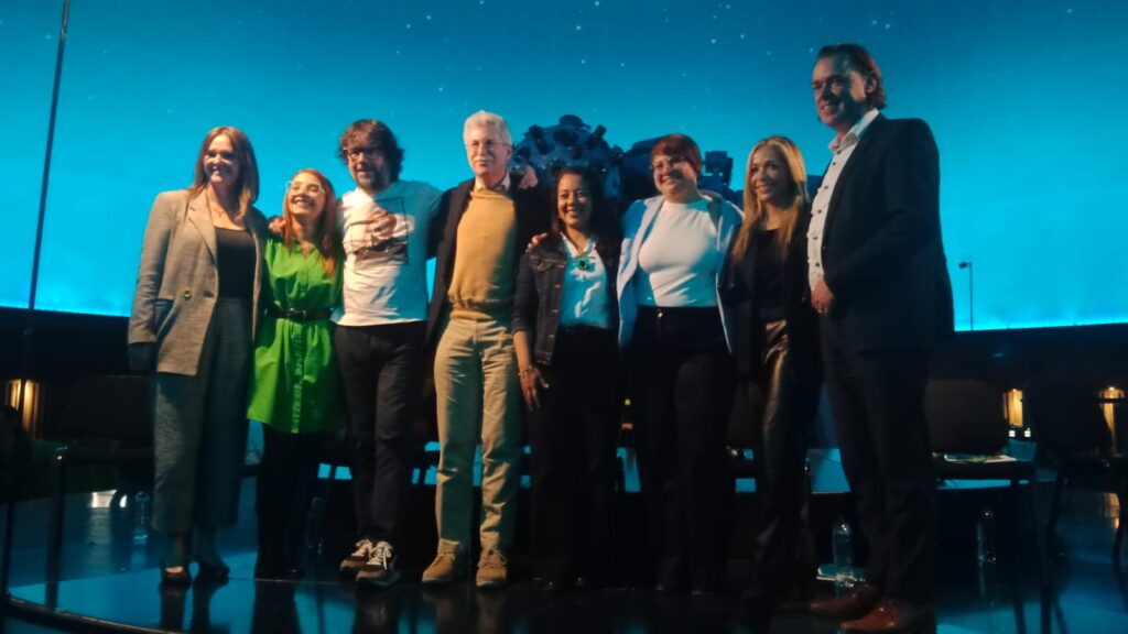 Group poses for photo during Bogota Sustainable Mobility Week