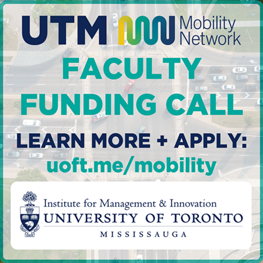 UTM Mobility Network Faculty Funding Call 2023 April, wordmark and logo