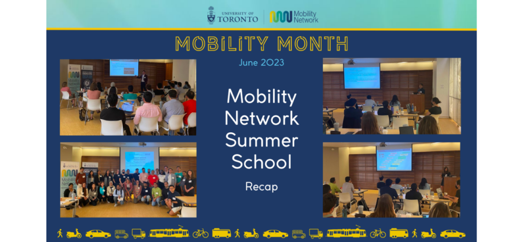 picture collage of mobility network summer school